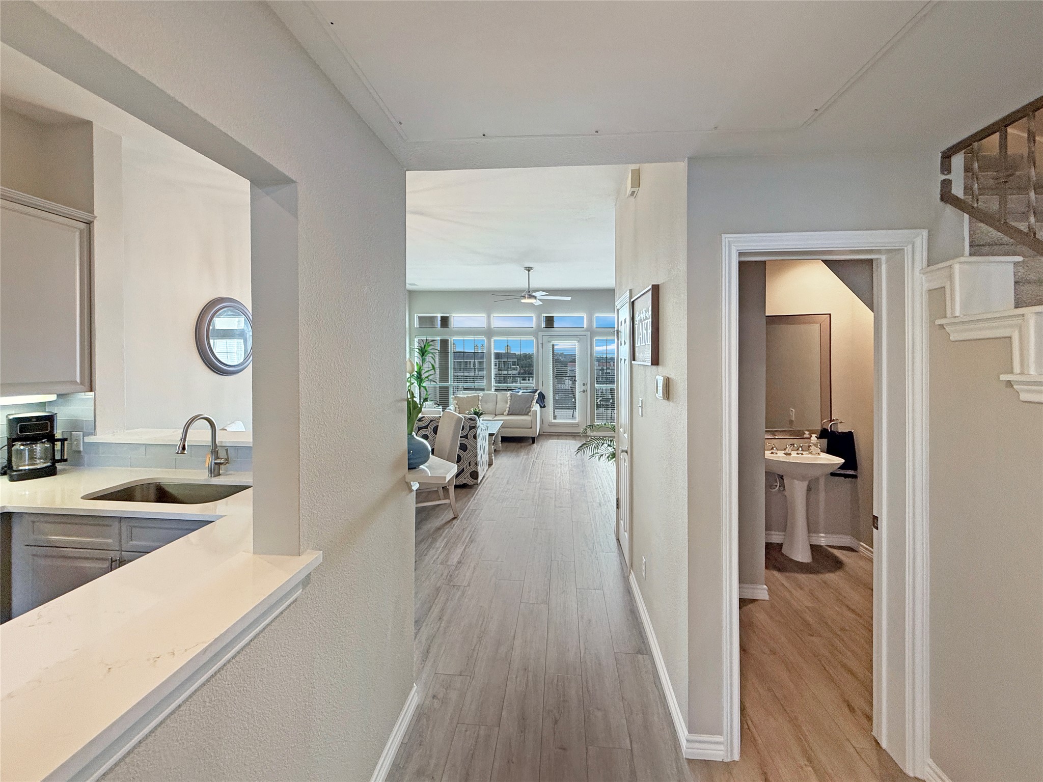 2918 Ranch Road 620 North, Unit Y199 Austin, TX 78734 - Photo 10 of 39 a view of a kitchen from the hallway