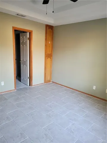 an empty room with a natural light