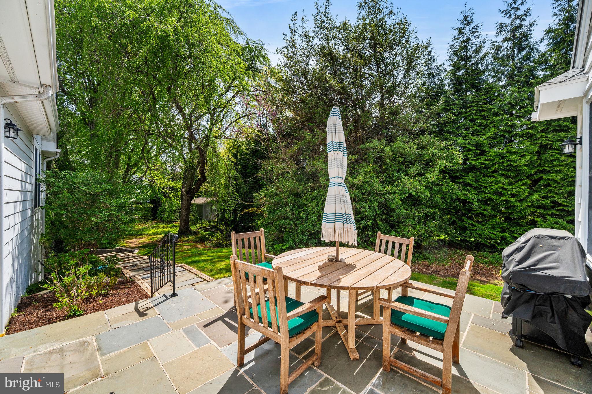 320 Riverview Road Swarthmore, PA 19081 - Photo 28 of 38 a view of a table and chairs in patio
