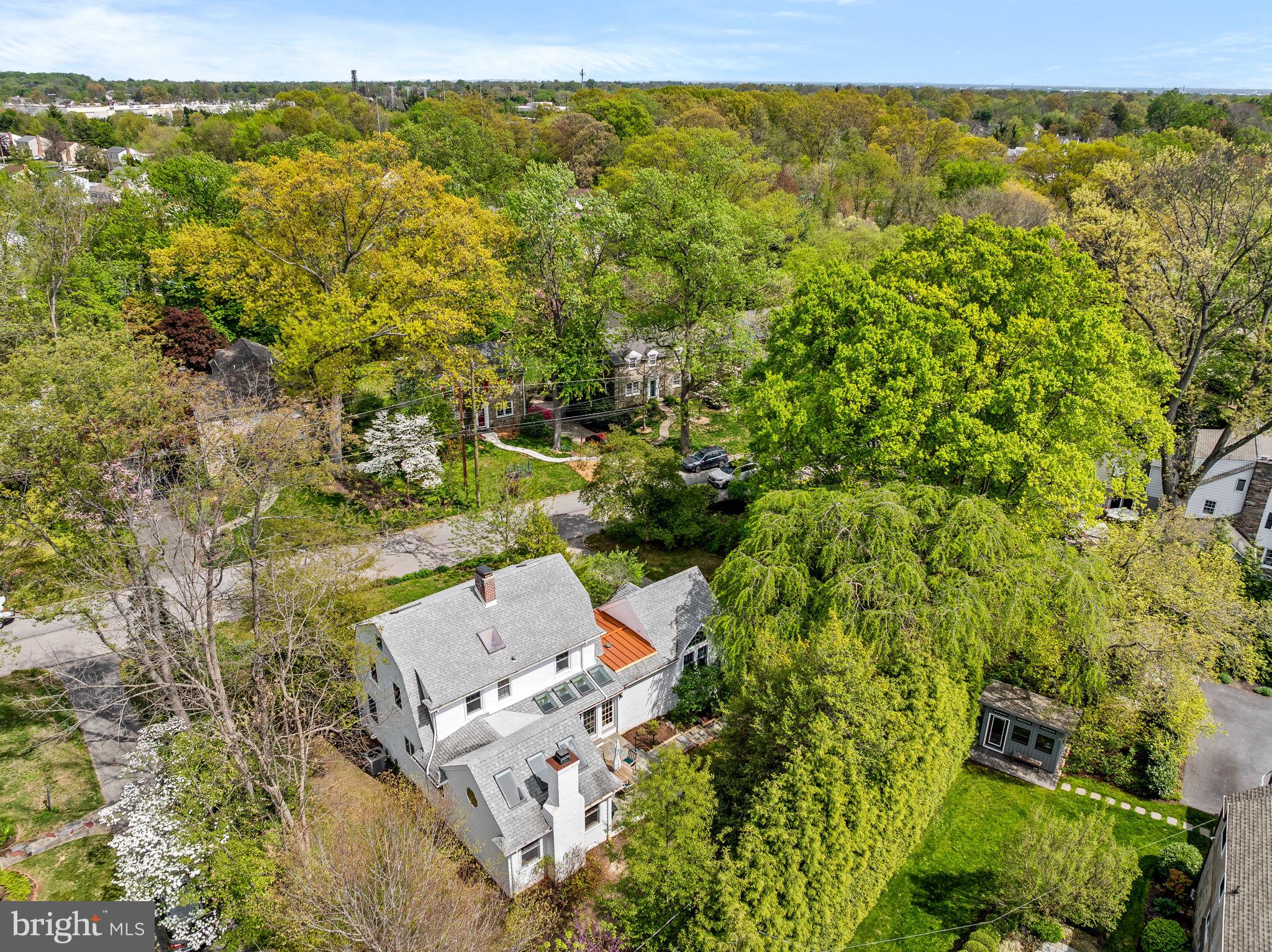 320 Riverview Road Swarthmore, PA 19081 - Photo 32 of 38 an aerial view of residential houses with outdoor space