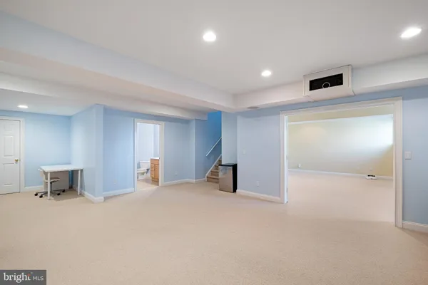 a view of livingroom with furniture and a window