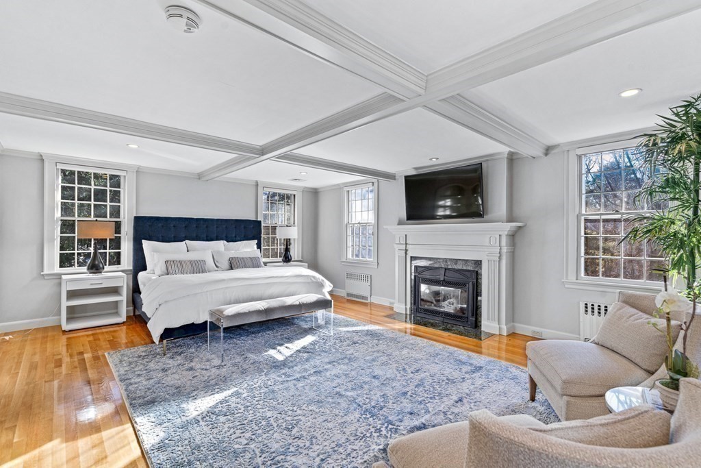8 Old Farm Road Wellesley, MA 02481 - Photo 13 of 25 a living room with furniture and a fireplace