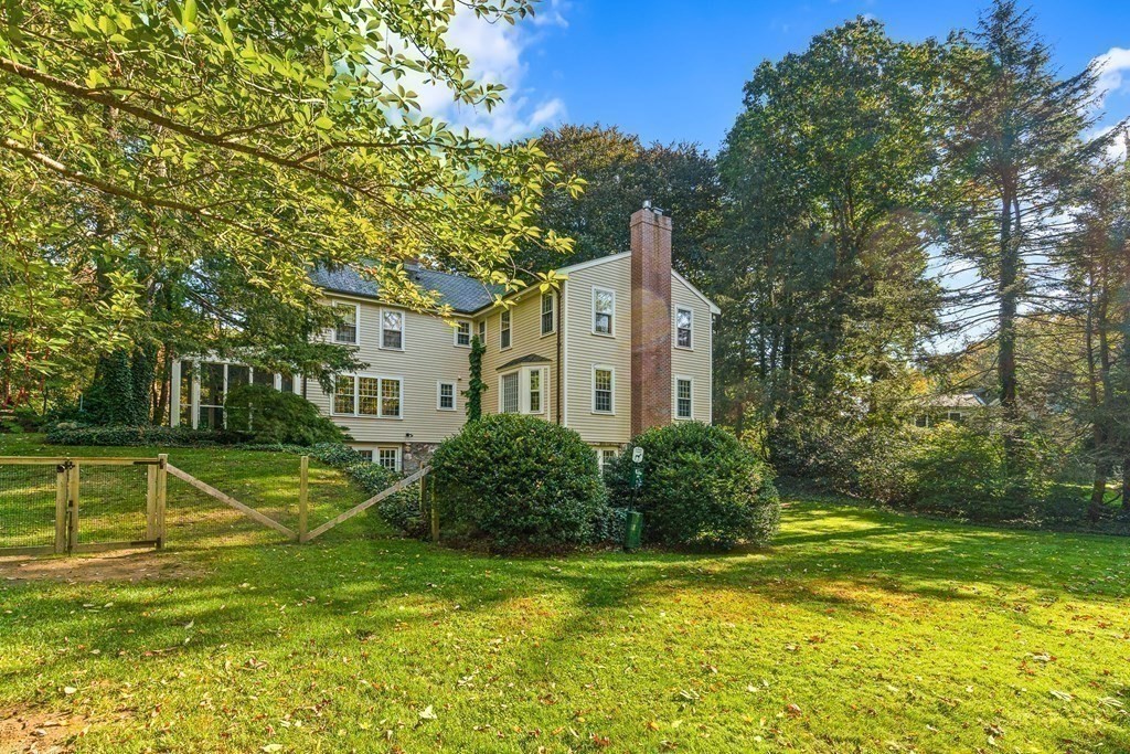 8 Old Farm Road Wellesley, MA 02481 - Photo 25 of 25 a view of a house with a big yard plants and large trees