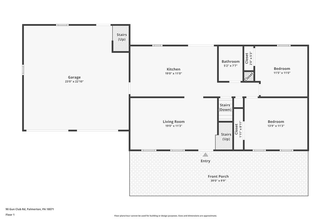 90 Gun Club Road Palmerton, PA 18071 - Photo 57 of 58 An intuitive first-floor layout shows the flow between living spaces and the attached garage.