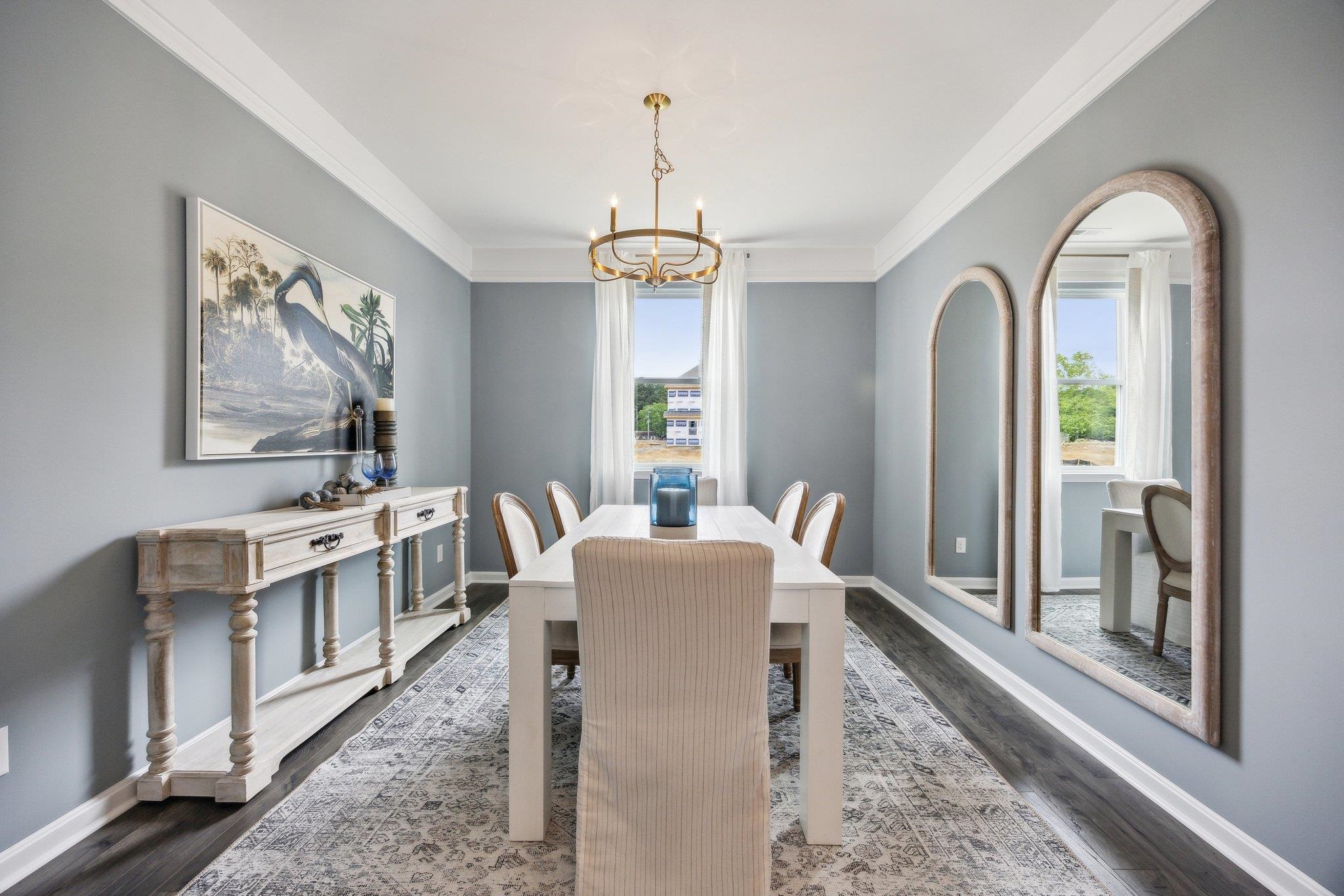 490 Rachel Drive Penn Laird, VA 22846 - Photo 3 of 30 a dining room with furniture a chandelier and wooden floor