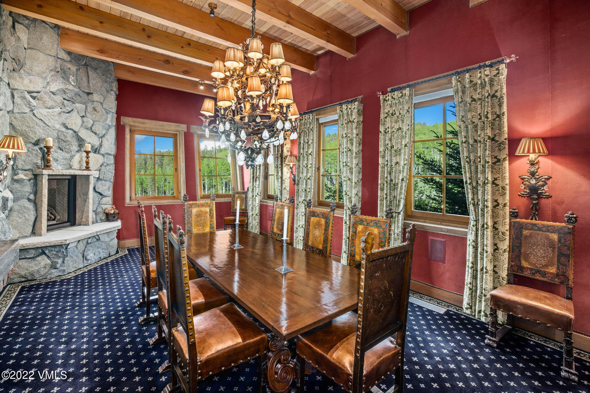 25 Casteel Creek Road Edwards, CO 81632 - Photo 64 of 87 a view of a dining room with furniture window and outside view