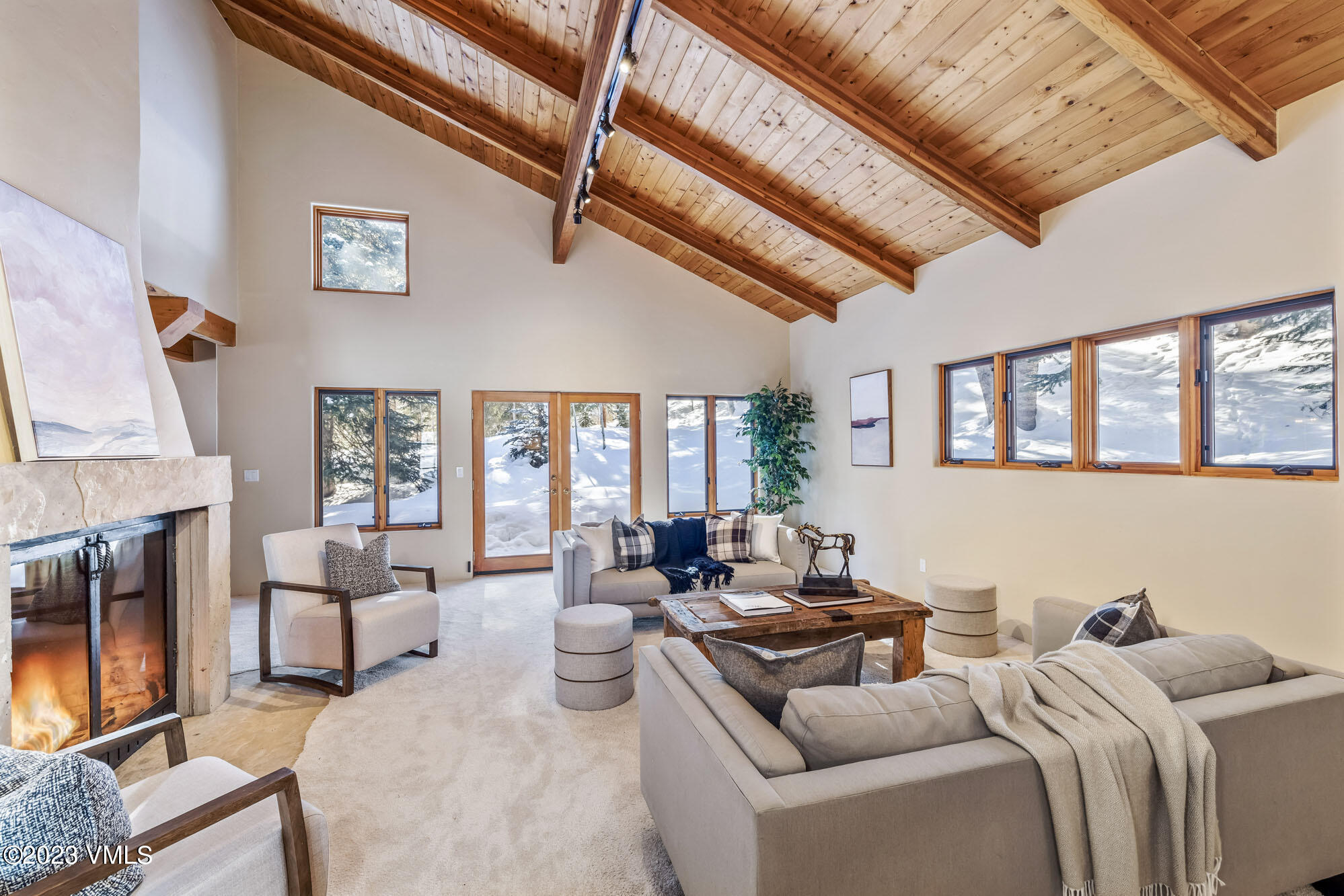 25 Casteel Creek Road Edwards, CO 81632 - Photo 9 of 87 a living room with furniture fireplace and a large window