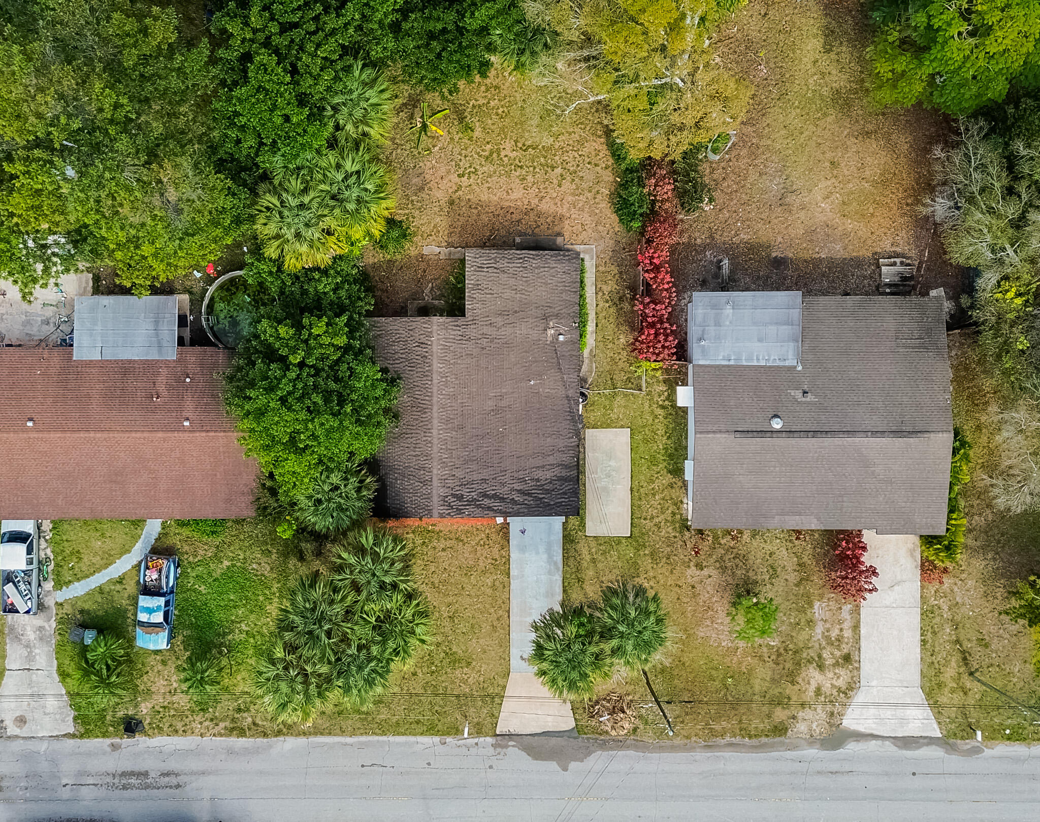 602 Azalea Avenue Fort Pierce, FL 34982 - Photo 19 of 20 an aerial view of a house with garden space and street view