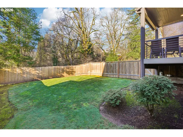a view of an outdoor space and a yard