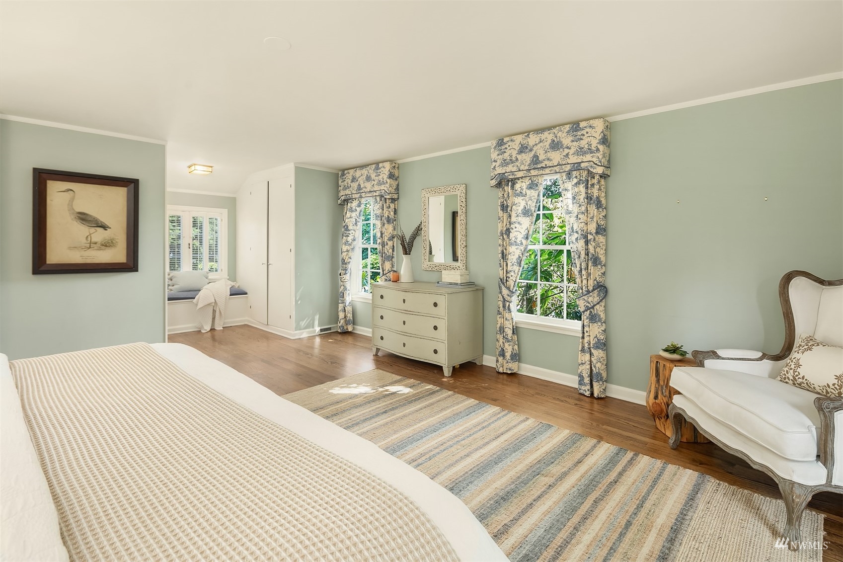 6560 Northeast Windermere Road Seattle, WA 98105 - Photo 23 of 35 a bedroom with a bed and a large window