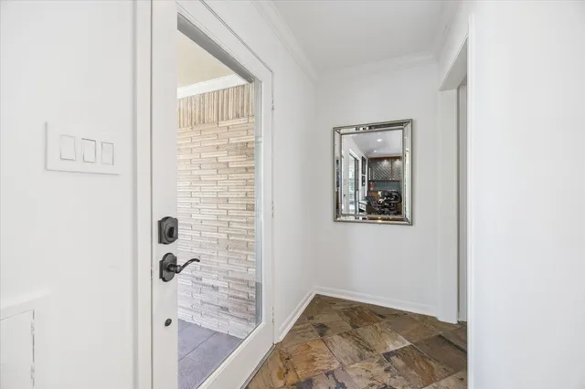 a view of an front door