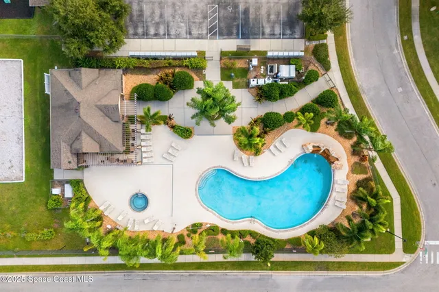 a view of a lake with a yard