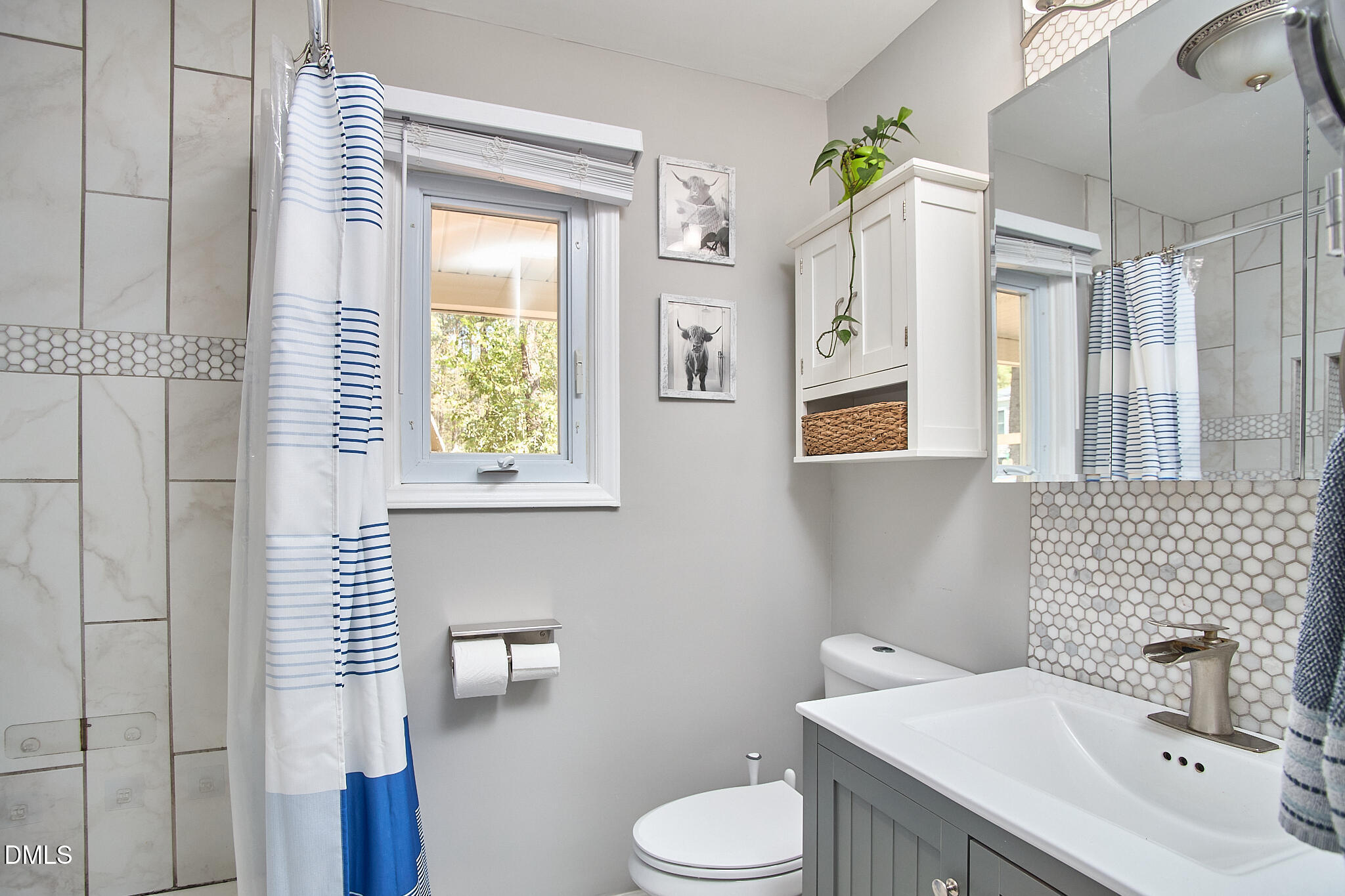 2102 Strebor Street Durham, NC 27705 - Photo 24 of 33 a bathroom with a sink a toilet and shower