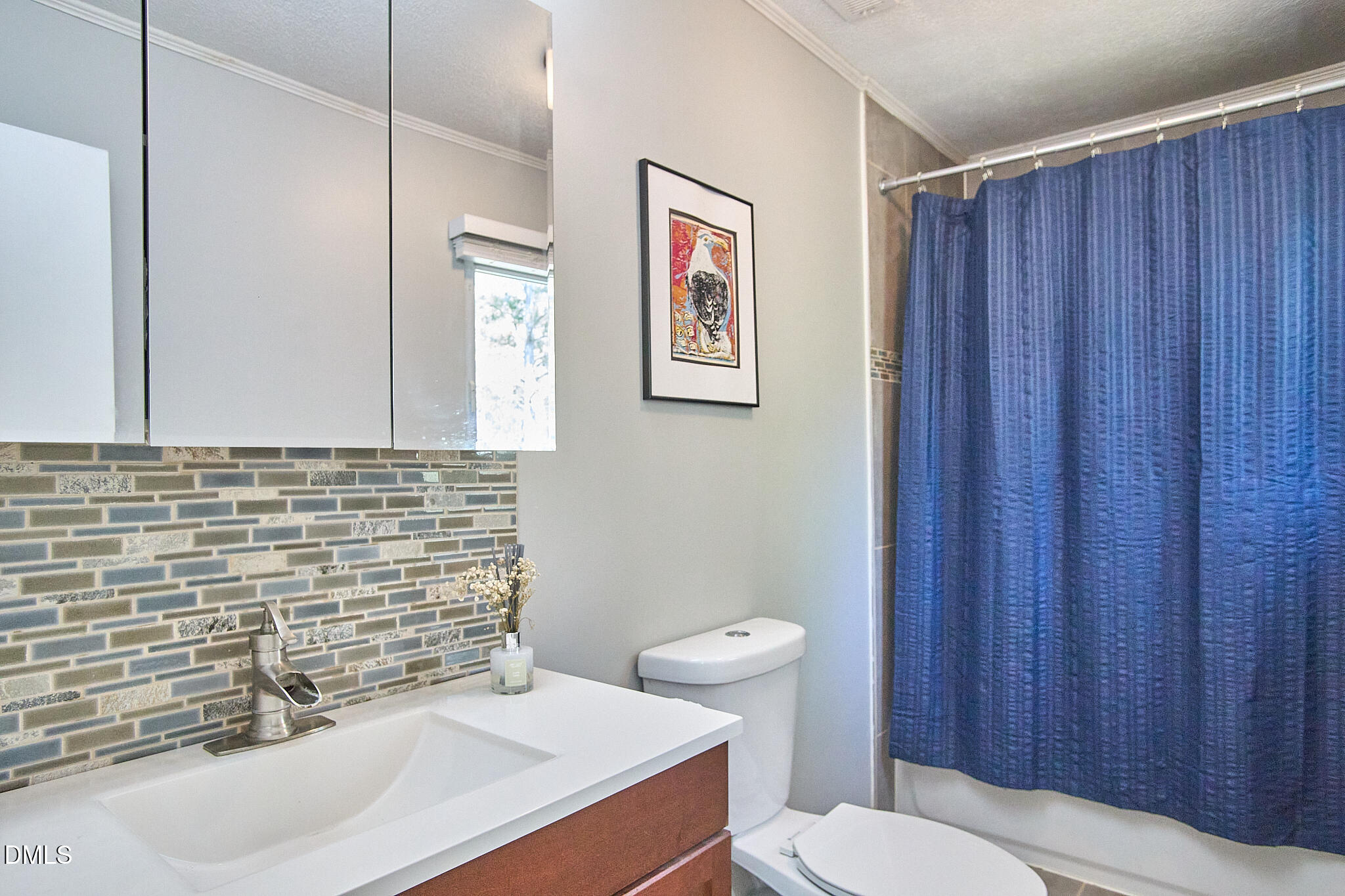 2102 Strebor Street Durham, NC 27705 - Photo 30 of 33 a bathroom with a sink a toilet and shower