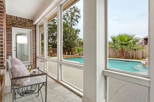 a house view with a garden space