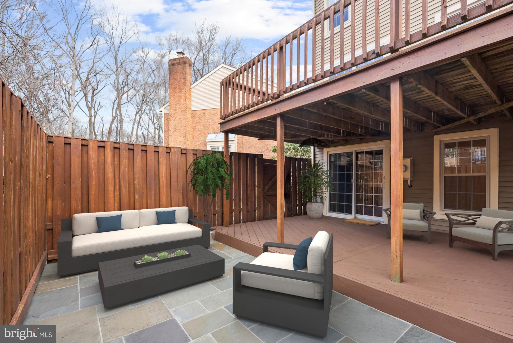 5465 Grove Ridge Way, Unit 123 Rockville, MD 20852 - Photo 26 of 39 a roof deck with couches and a barbeque