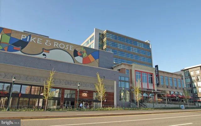 a front view of a building with street