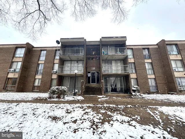 a front view of a building