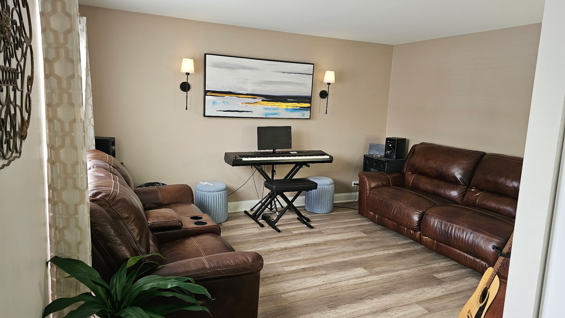 2214 Andrew Trail Montgomery, IL 60538 - Photo 3 of 28 a work room with furniture and wooden floor