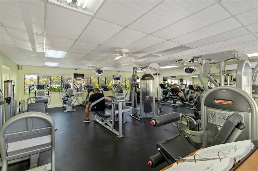 672 White Pine Tree Road, Unit 57 Venice, FL 34285 - Photo 35 of 57 a view of a room with gym equipment