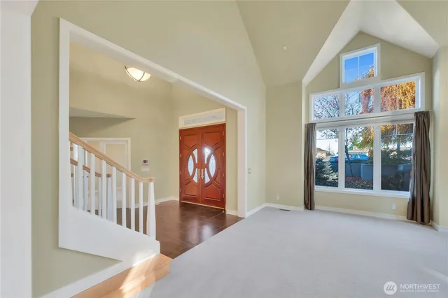 a view of a hallway with interior of the house