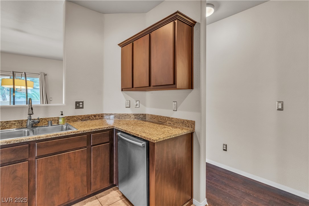 2050 West Warm Springs Road, Unit 1822 Henderson, NV 89014 - Photo 5 of 55 Kitchen featuring recessed lighting, a new stainless steel sink and faucet
