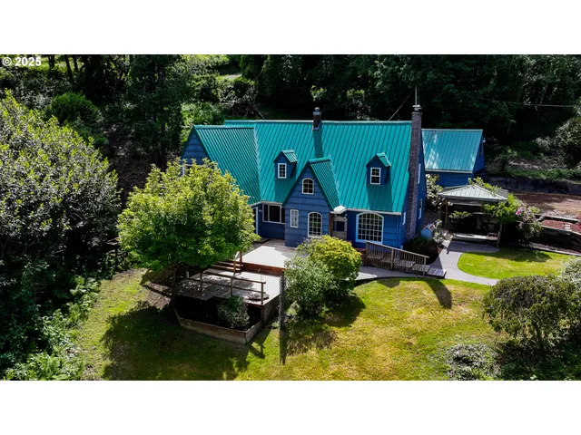 a swimming pool view with a garden