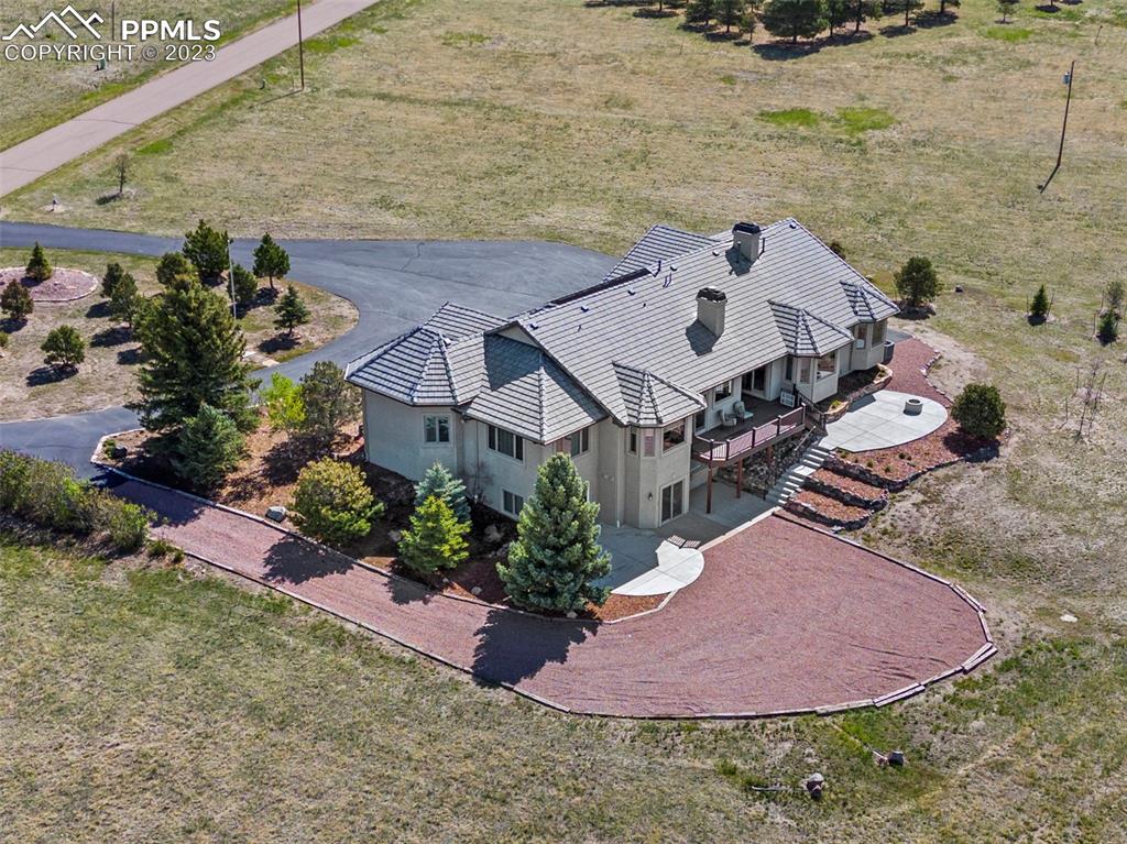 14525 Sterling Road Colorado Springs, CO 80921 - Photo 41 of 46 an aerial view of a house