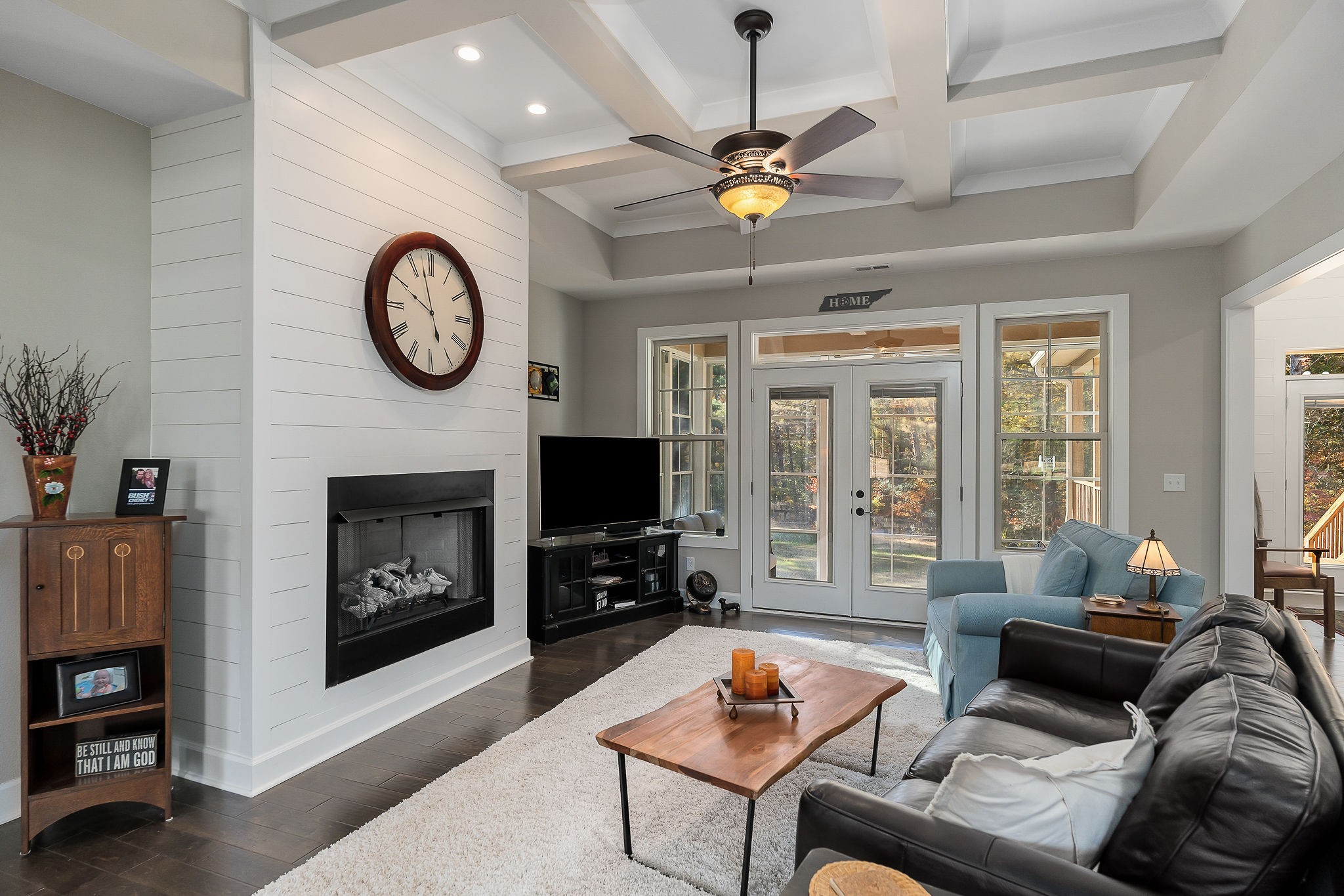 314 Cedar Ridge Lane Smithville, TN 37166 - Photo 11 of 33 a living room with furniture a fireplace and a flat screen tv