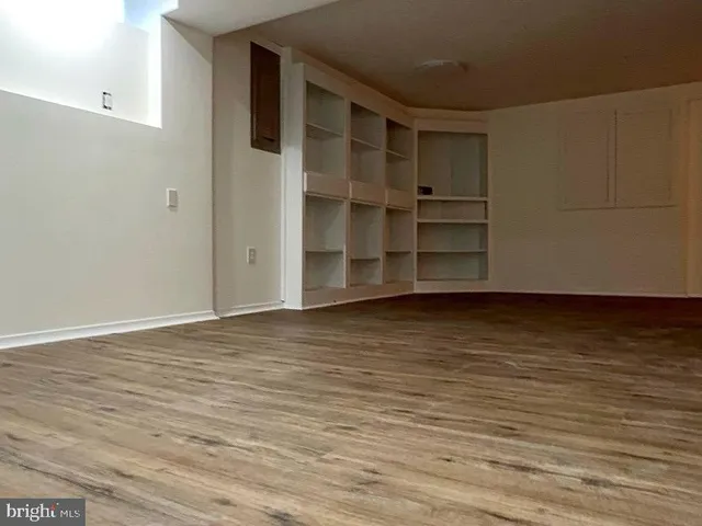 a view of an empty room with an empty room