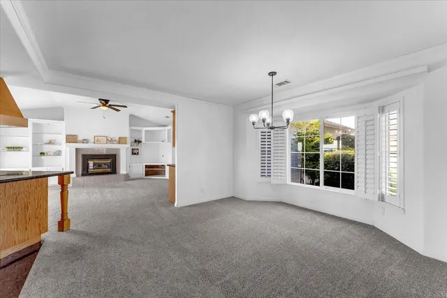 a view of city and mountain