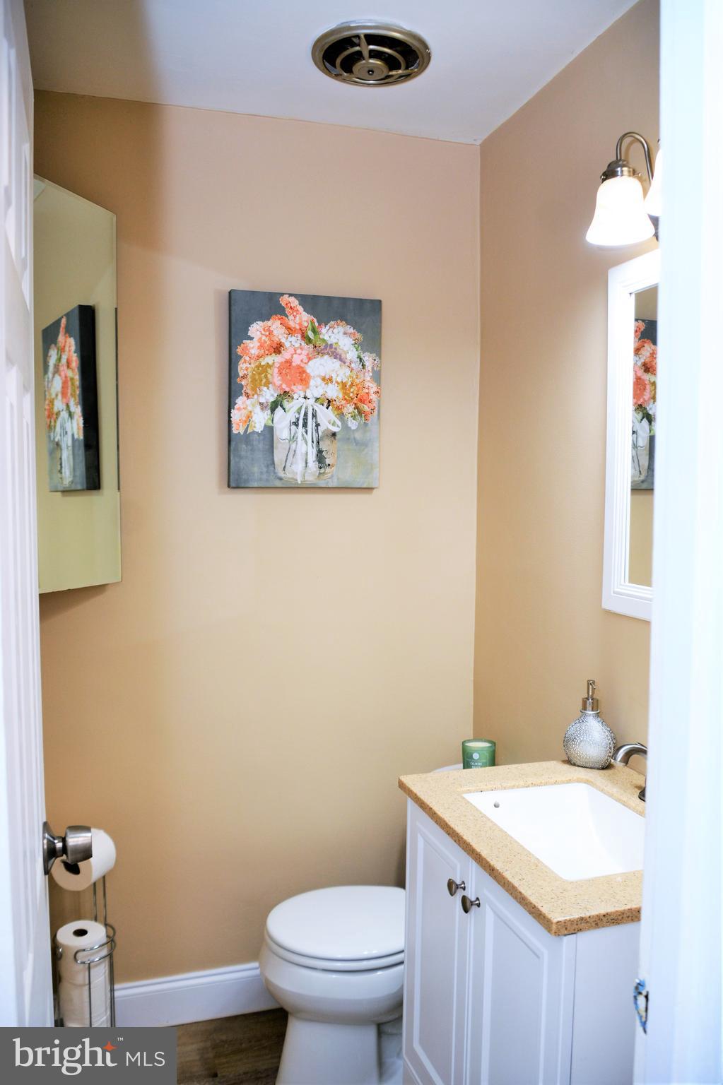 1504 Blackrock Road Swarthmore, PA 19081 - Photo 31 of 56 Modern half-bath on the first floor