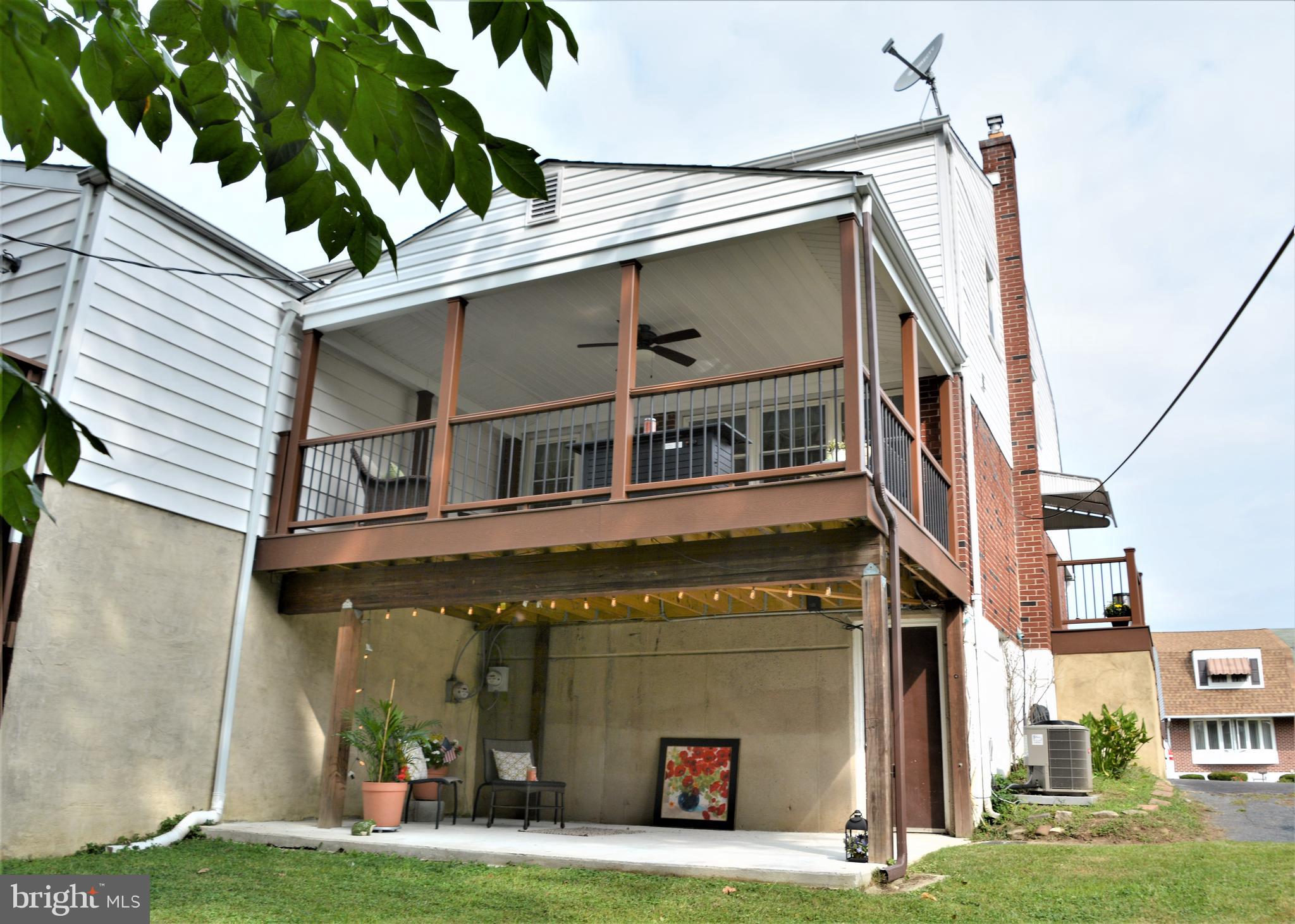 1504 Blackrock Road Swarthmore, PA 19081 - Photo 8 of 56 Rear Patio on lower level, and 2nd story deck