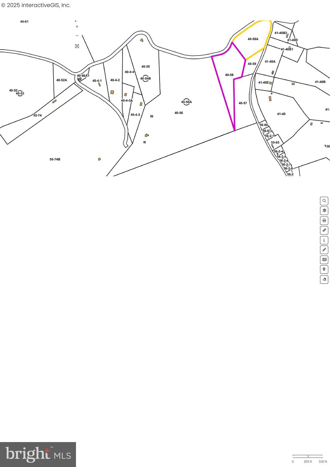 0 Broad Hollow Road Pearisburg, VA 24134 - Photo 2 of 3 the lot marked 50 58 is the one for sale. purpl