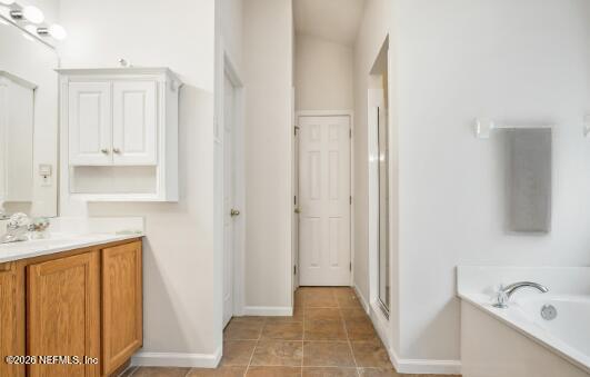 1113 Andrea Way St. Johns, FL 32259 - Photo 11 of 30 a bathroom with a sink and a mirror