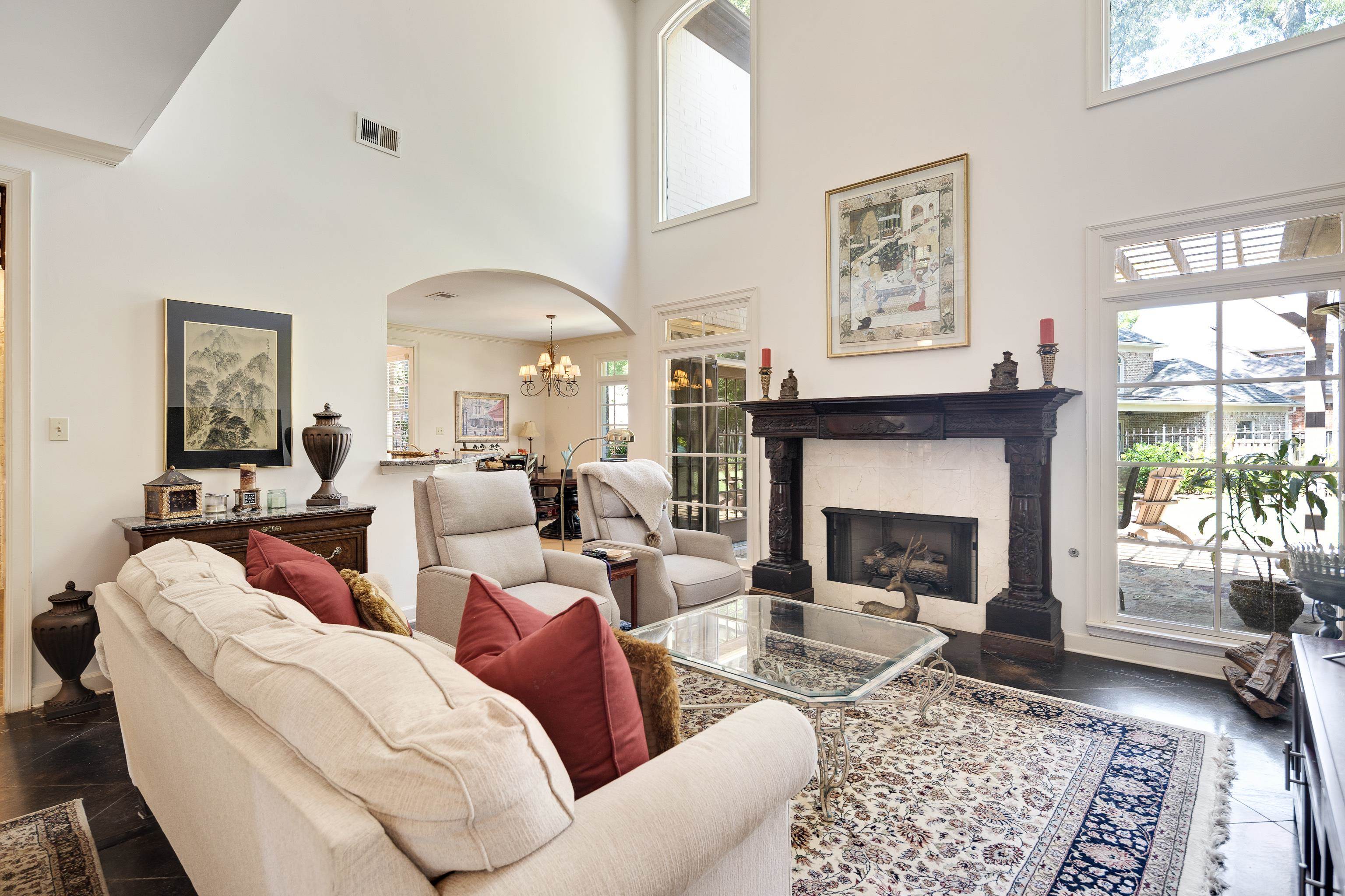 210 Ivy Grove Lane Collierville, TN 38017 - Photo 11 of 40 a living room with furniture and a fireplace