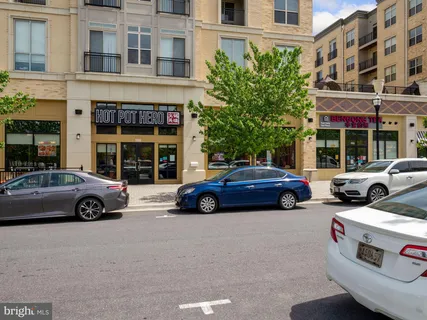 a view of a building with door