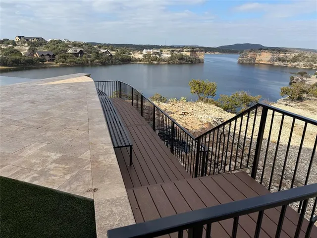 a view of a city with ocean view