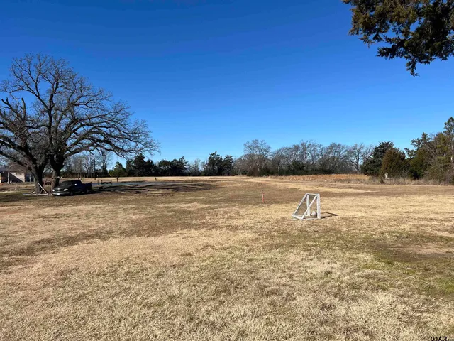 a view of outdoor space with swimming pool and trees