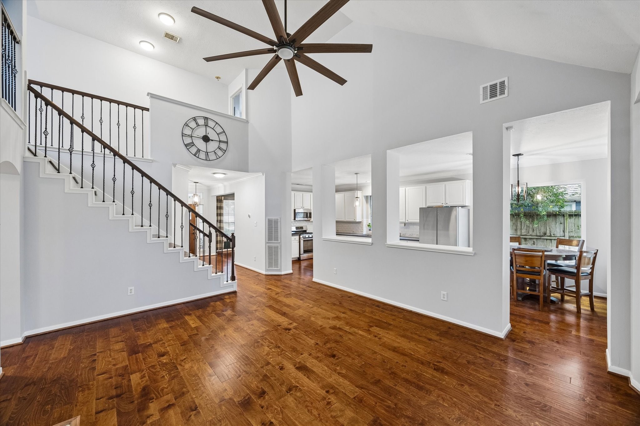 8123 Clarion Way Houston, TX 77040 - Photo 10 of 33 a view of an entryway with wooden floor