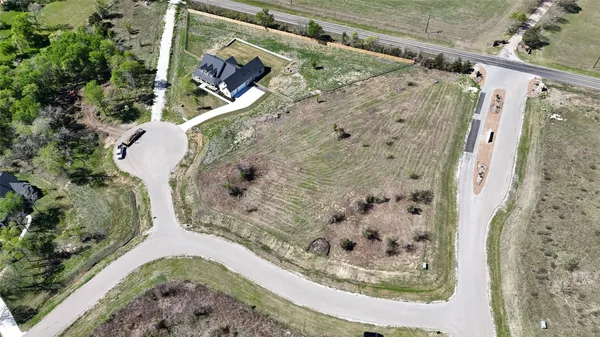 an aerial view of a wooden floor