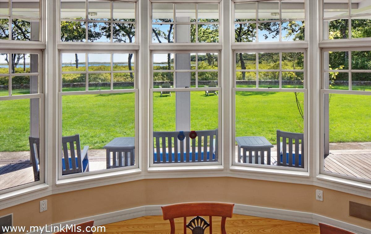 32 Boldwater Road Edgartown, MA 02539 - Photo 24 of 55 Dining Room View of Pond