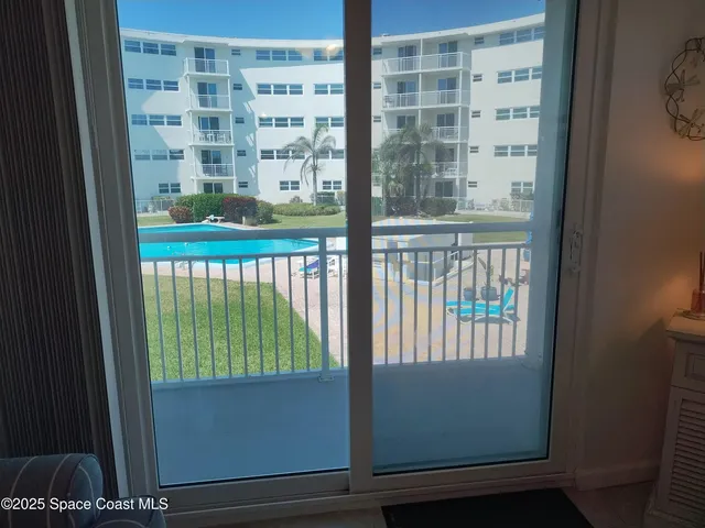 a view of building with an outdoor space