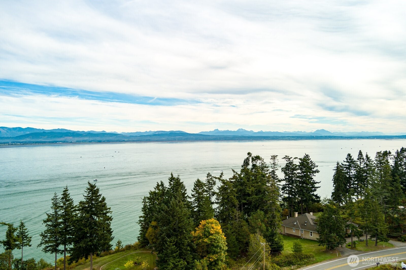 a view of a city and lake view