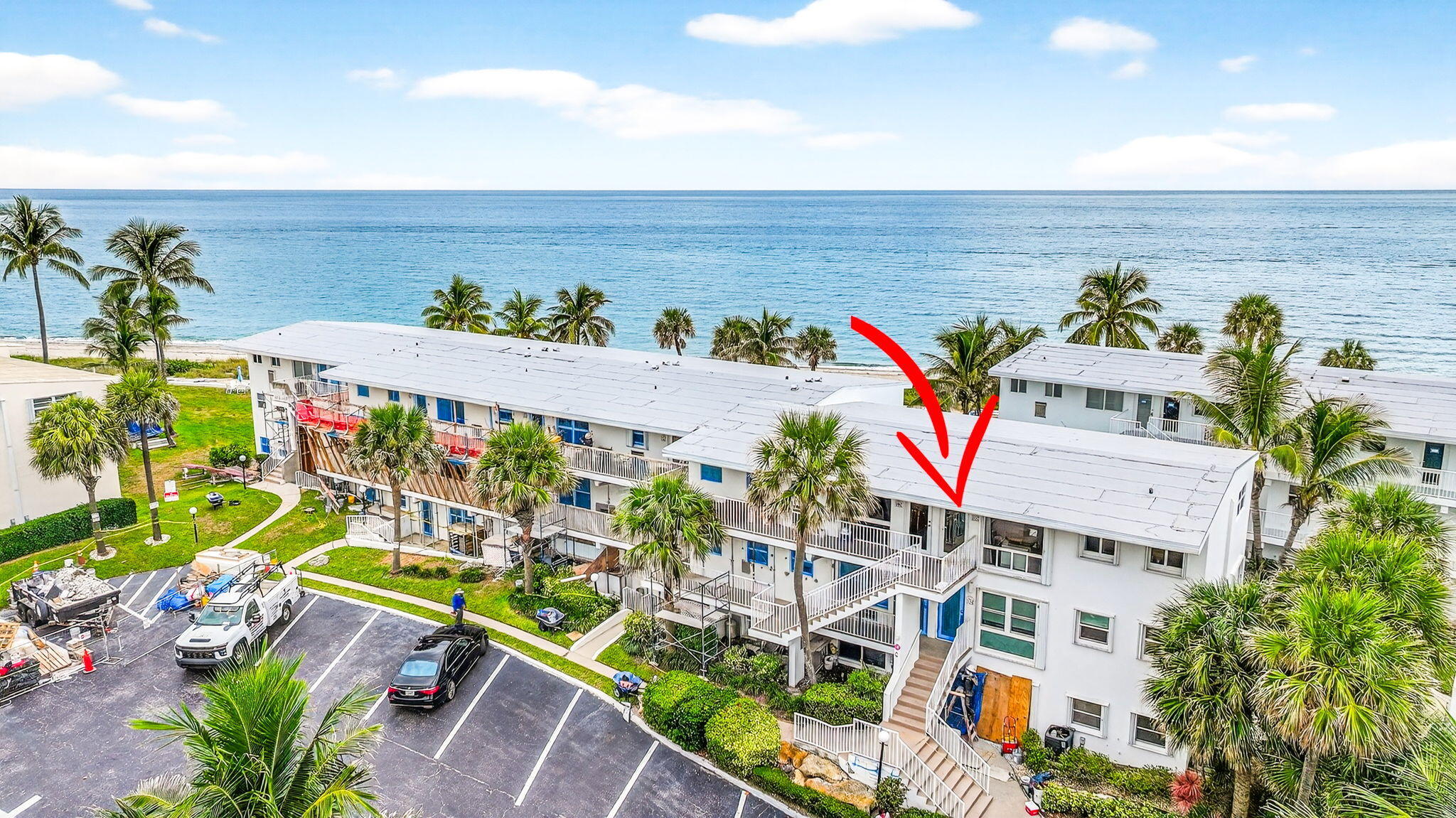 1043 Hillsboro Mile, Unit 22C Hillsboro Beach, FL 33062 - Photo 20 of 53 an aerial view of a building with outdoor space