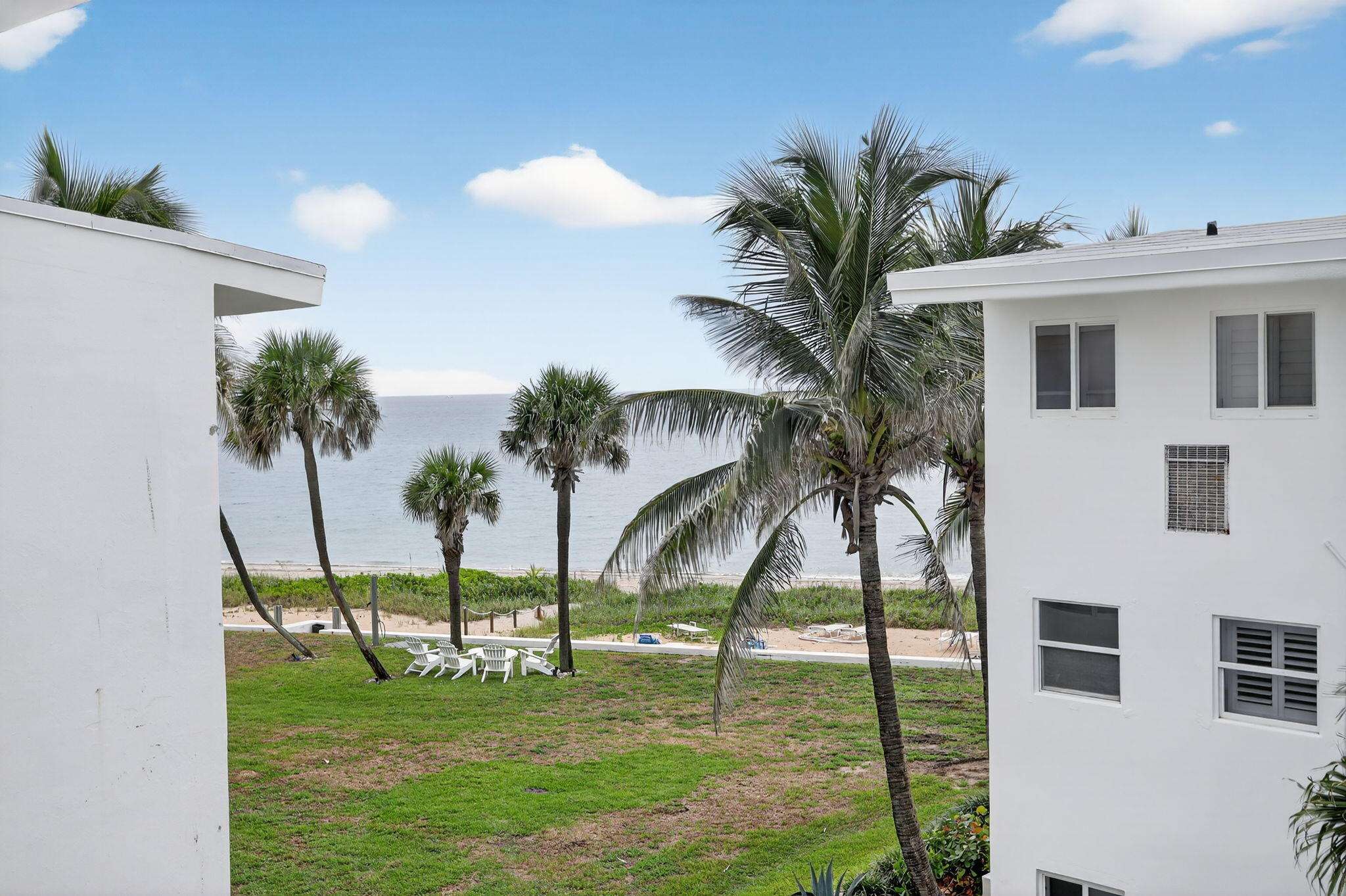1043 Hillsboro Mile, Unit 22C Hillsboro Beach, FL 33062 - Photo 23 of 53 a view of a palm trees in a yard with swimming pool