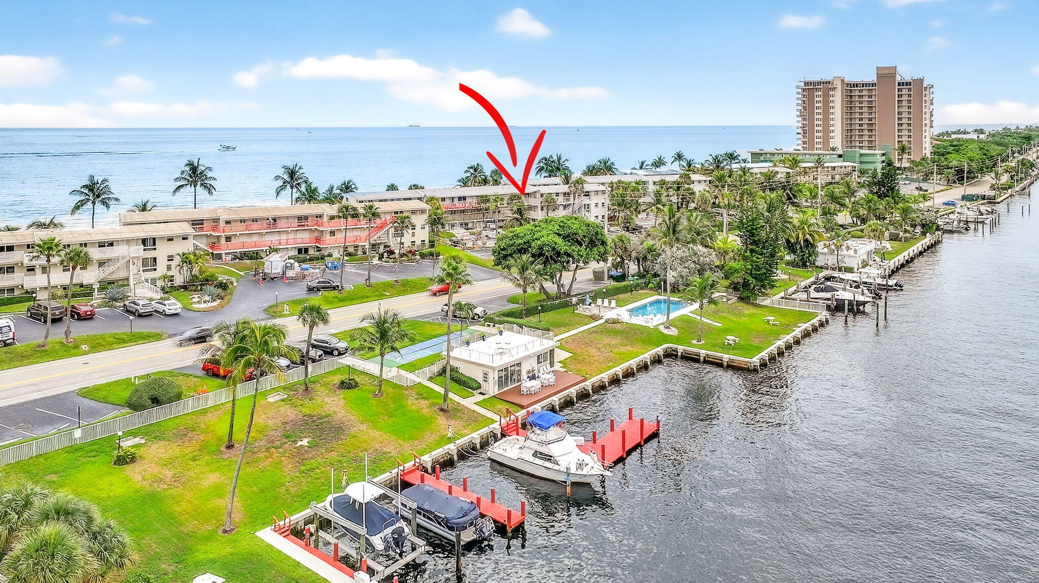 1043 Hillsboro Mile, Unit 22C Hillsboro Beach, FL 33062 - Photo 28 of 53 a view of swimming pool with outdoor seating space