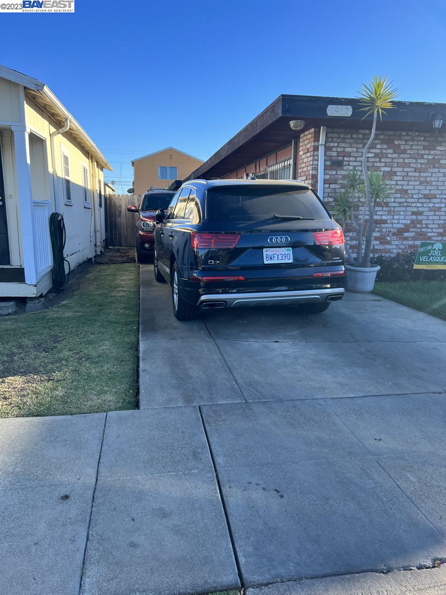 a car parked in front of house