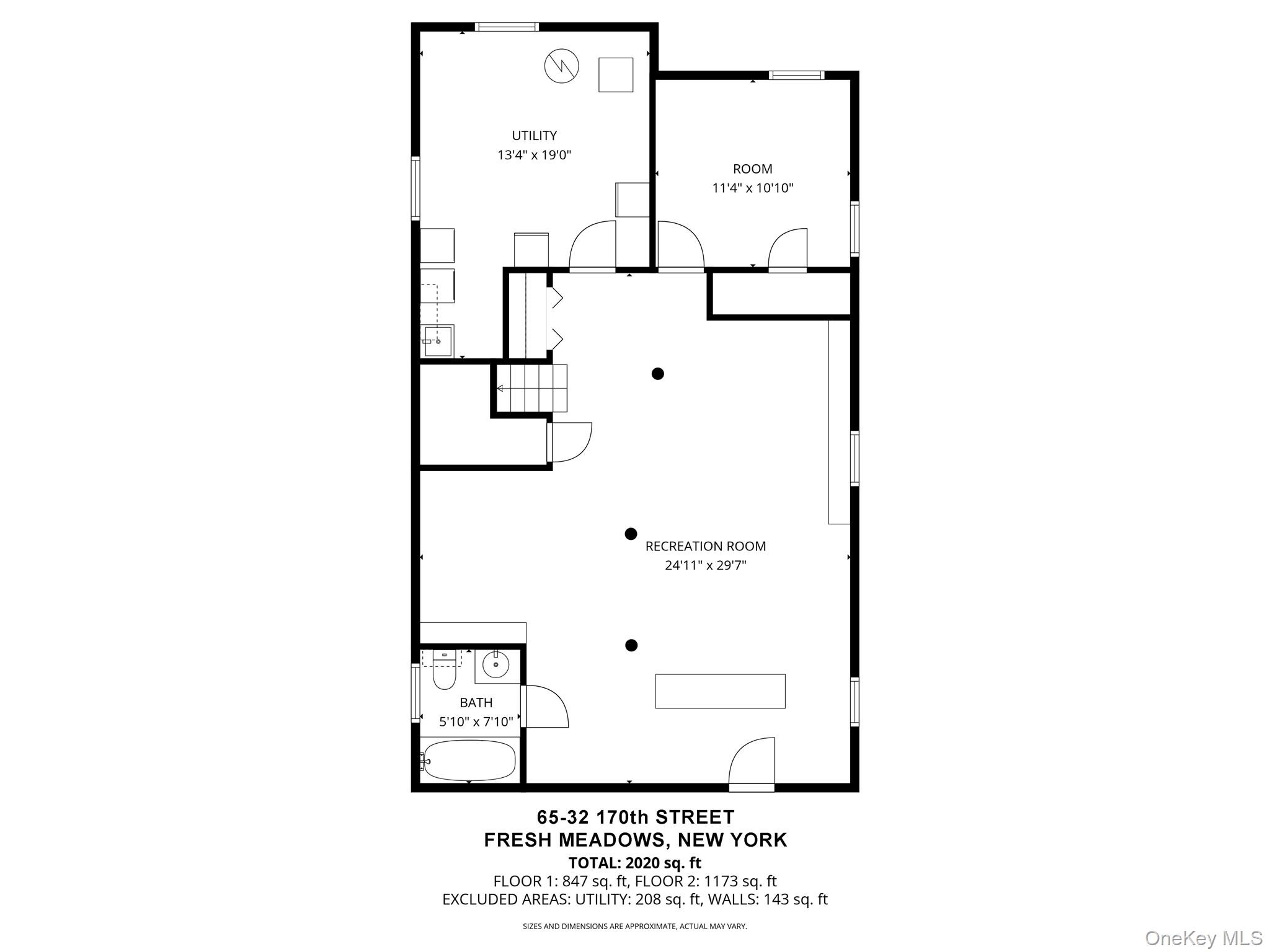 65-32 170th Street Queens, NY 11365 - Photo 22 of 24 a picture of a floor plan