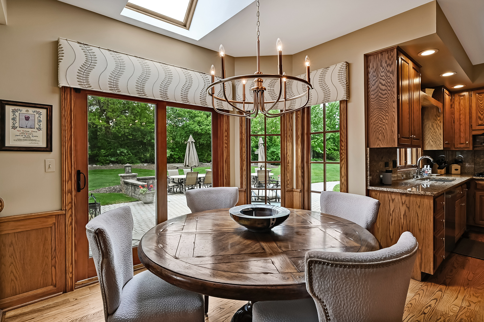2 Hampton Court Burr Ridge, IL 60527 - Photo 14 of 38 a view of a dining room with furniture large windows and wooden floor